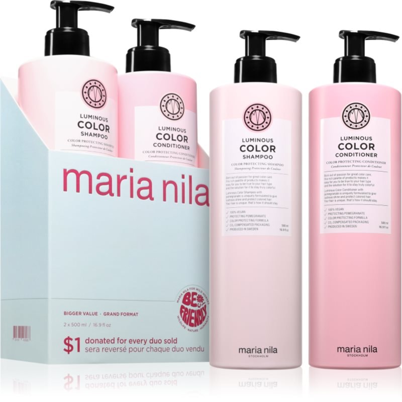 Maria Nila Luminous Colour Set подаръчен комплект за боядисана коса - Комплект - Сравни цени от 1 магазин с безплатна доставка