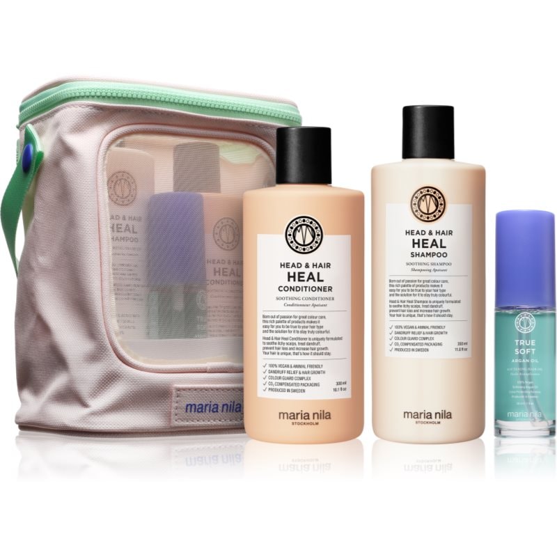 Maria Nila Head & Hair Heal Beauty Bag подаръчен комплект против пърхот и косопад - Комплект - Сравни цени от 1 магазин с безплатна доставка