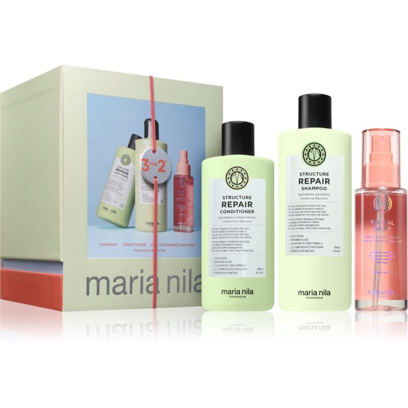 Maria Nila Structure Repair Holiday Box подаръчен комплект за суха и увредена коса - Комплект - Сравни цени от 1 магазин с безплатна доставка