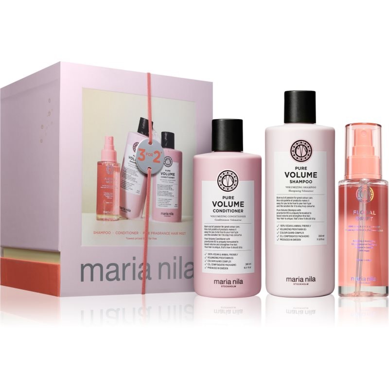 Maria Nila Pure Volume Holiday Box подаръчен комплект за обем - Комплект - Сравни цени от 1 магазин с безплатна доставка
