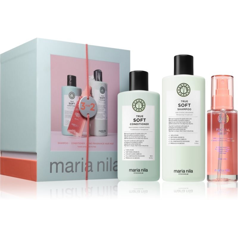 Maria Nila Maria Nila True Soft Holiday Box подаръчен комплект за хидратация и блясък - Унисекс парфюм - Сравни цени от 1 магазин с безплатна доставка