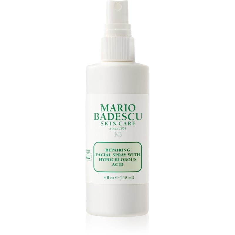 Mario Badescu Repairing Facial Spray With Hypochlorous Acid обновяващ спрей за лице за успокояване на кожата - Грижа за лице - Сравни цени от 1 магазин с безплатна доставка