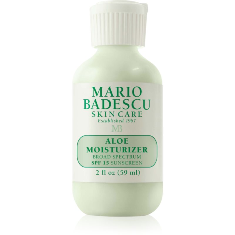 Mario Badescu Aloe Moisturizer SPF 15 лек успокояващ крем SPF 15 - Грижа за лице - Сравни цени от 1 магазин с безплатна доставка