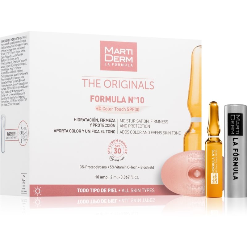 MartiDerm Essentials Formula 10 защитен серум в ампули SPF 30 10x - Грижа за лице - Сравни цени от 1 магазин с безплатна доставка