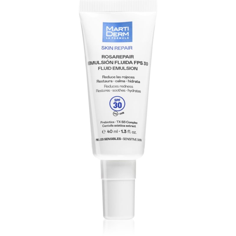 MartiDerm Skin Repair Rosarepair Fluid Emulsion SPF 30 хидратиращ флуид против зачервяване на кожата SPF 30 - Грижа за лице - Сравни цени от 1 магазин с безплатна доставка