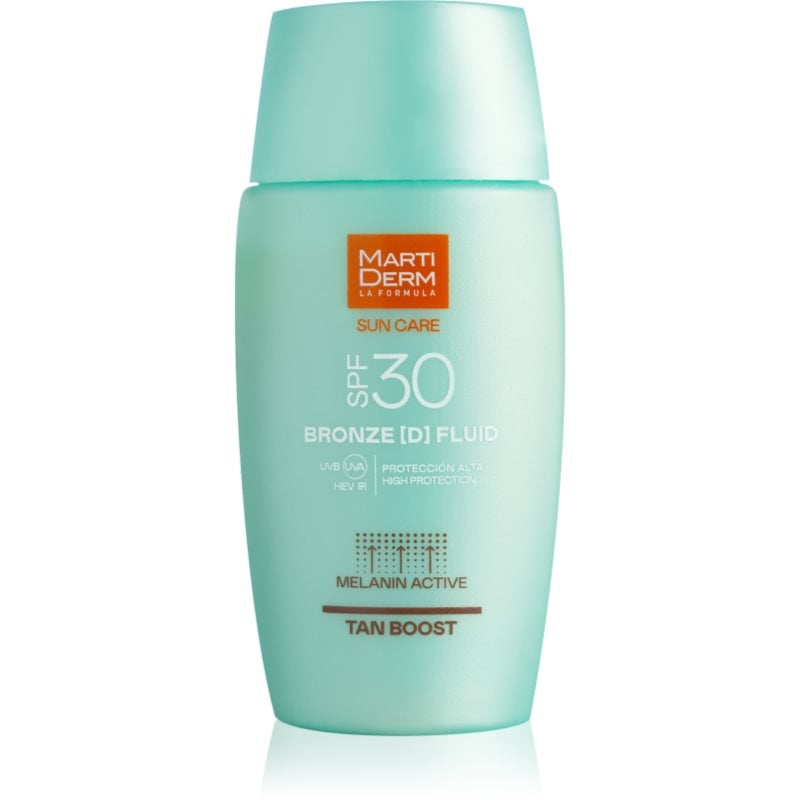 MartiDerm Sun Care Bronze D Fluid слънцезащитен флуид за лице удължаващ загара SPF 30