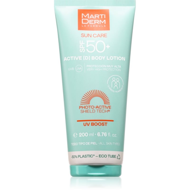 MartiDerm Sun Care Active D Body Lotion слънцезащитен крем за тяло SPF 50 - Грижа за тяло - Сравни цени от 1 магазин с безплатна доставка