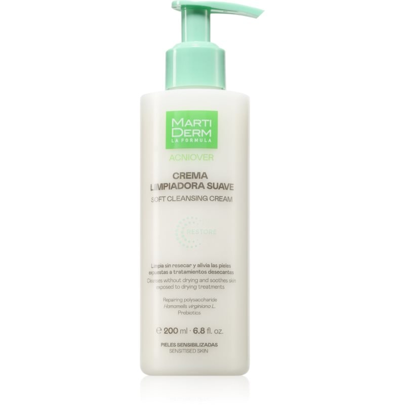 MartiDerm MartiDerm Acniover Soft Cleansing Cream почистващ крем за чувствителна кожа склонна към акне - Унисекс парфюм 200мл - Сравни цени от 1 магазин с безплатна доставка