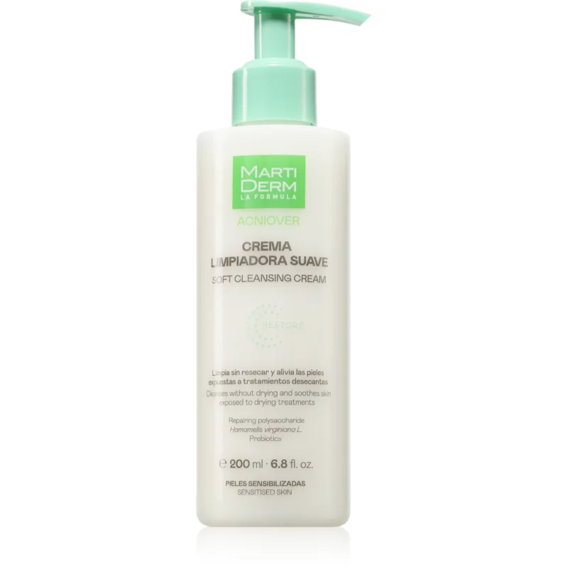 MartiDerm Acniover Soft Cleansing Cream почистващ крем за чувствителна кожа склонна към акне - Грижа за лице - Сравни цени от 1 магазин с безплатна доставка