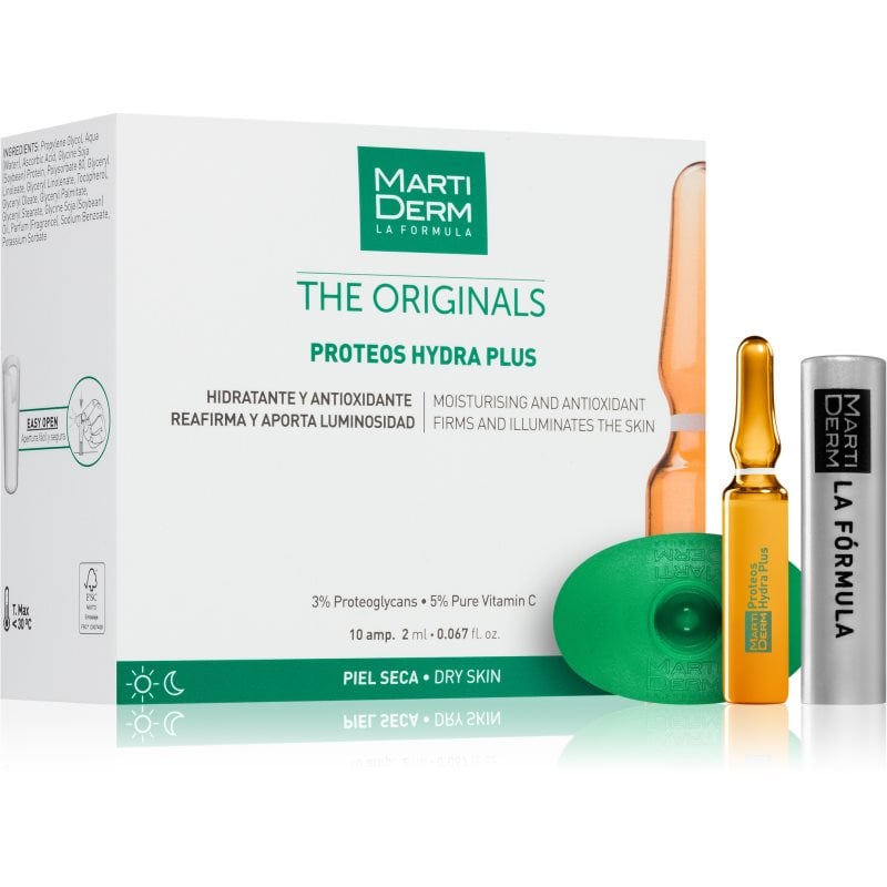 MartiDerm The Originals Protoes Hydra Plus хидратиращ серум в ампули с витамин С 10x