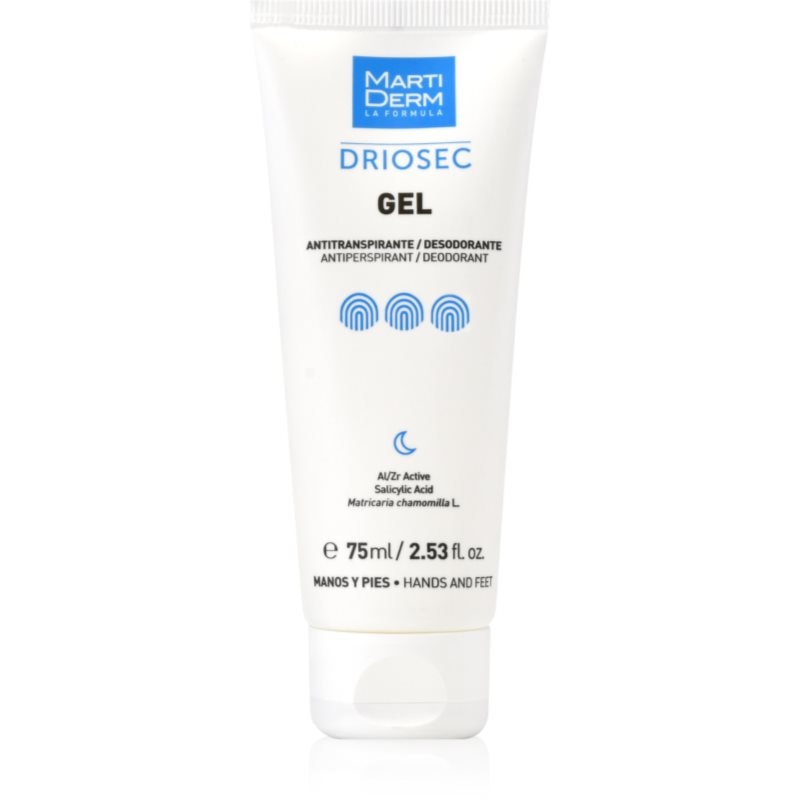 MartiDerm Driosec Gel Antitranspirante гел за ръце и крака против прекомерно потене - Грижа за тяло - Сравни цени от 1 магазин с безплатна доставка