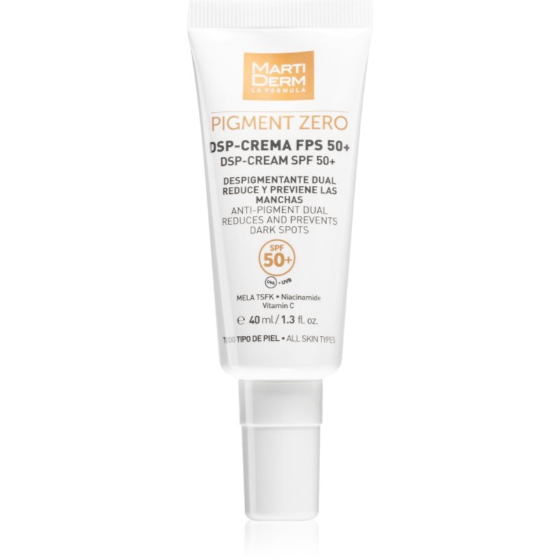 MartiDerm Pigment Zero DSP-Cream дневен крем против пигментни петна SPF 50+ - Грижа за лице - Сравни цени от 1 магазин с безплатна доставка