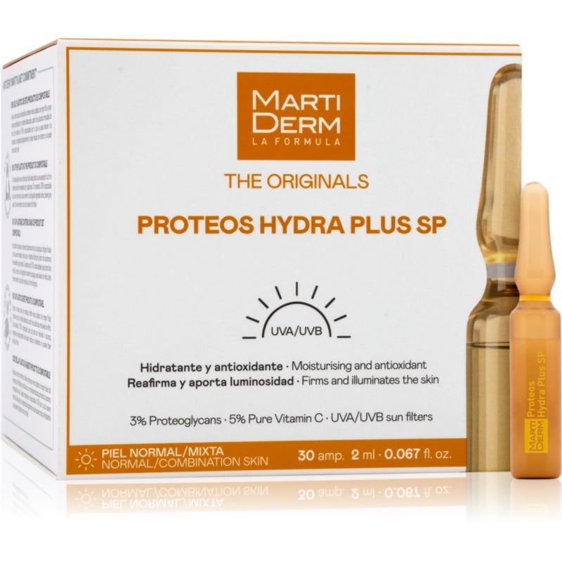 MartiDerm The Originals Proteos Hydra Plus SP Ampoules грижа против бръчки в ампули 30x