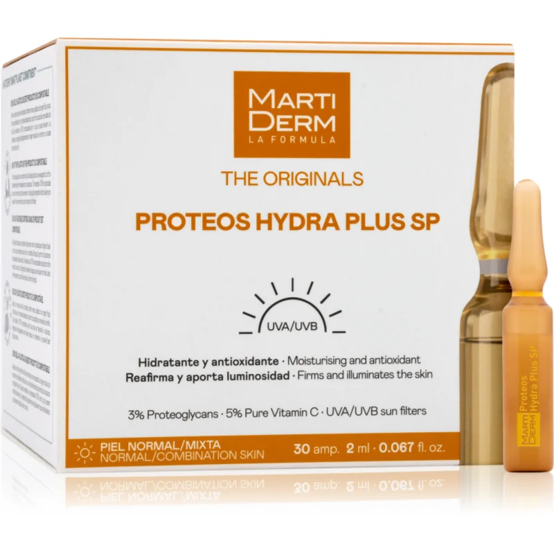 MartiDerm The Originals Proteos Hydra Plus SP Ampoules грижа против бръчки в ампули 30x - Грижа за лице - Сравни цени от 1 магазин с безплатна доставка