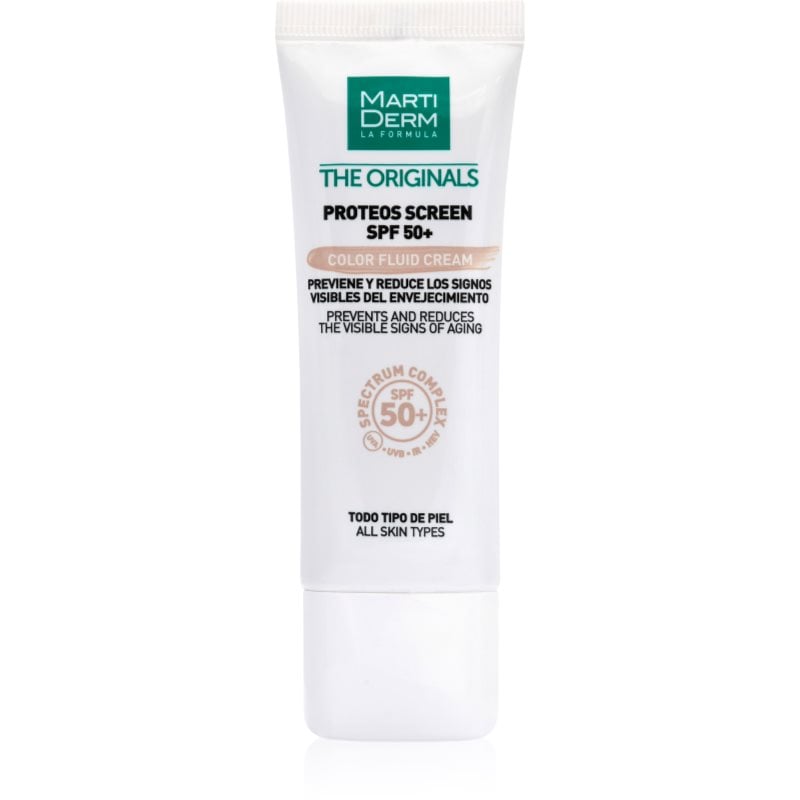 MartiDerm The Originals Proteos Screen оцветен ултра лек флуид SPF 50+