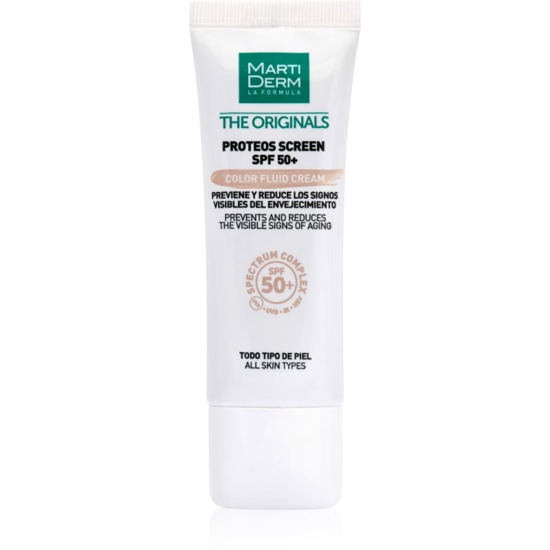 MartiDerm The Originals Proteos Screen оцветен ултра лек флуид SPF 50+ - Грижа за лице - Сравни цени от 1 магазин с безплатна доставка
