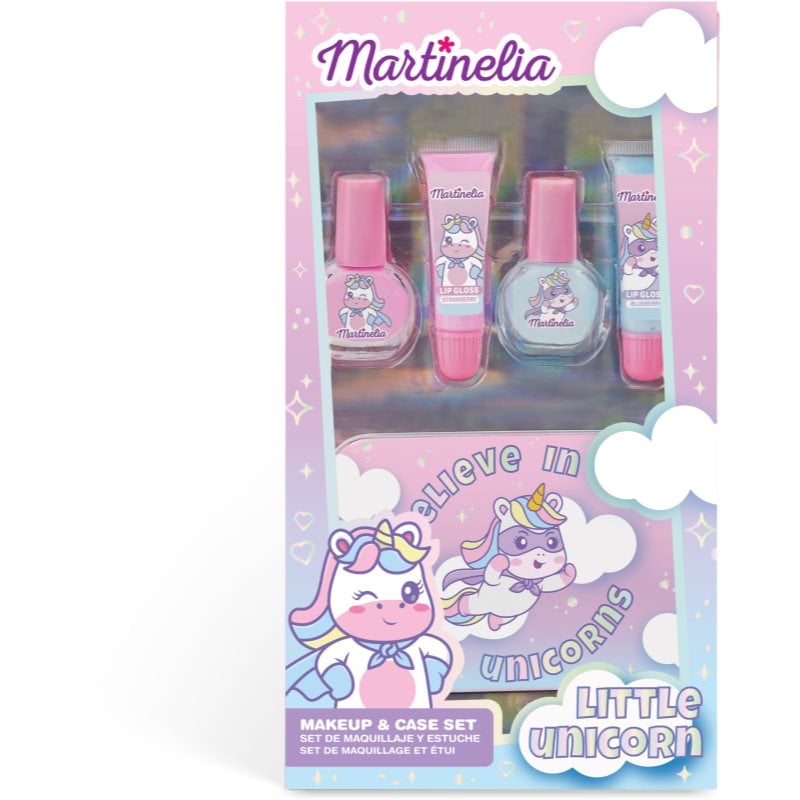 Martinelia Little Unicorn Makeup & Case комплект за деца 3+