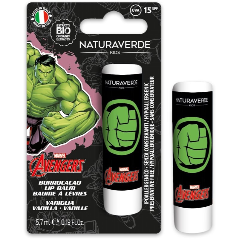 Marvel Avengers Lip Balm балсам за устни за деца Vanilla SPF 15 5 - Грижа за лице - Сравни цени от 1 магазин с безплатна доставка