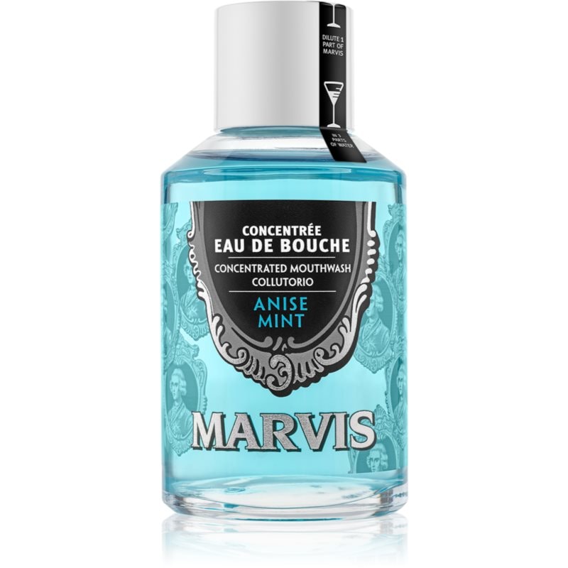Marvis Marvis Concentrated Mouthwash концентрирана вода за уста за свеж дъх Anise Mint - Унисекс парфюм 120мл - Сравни цени от 1 магазин с безплатна доставка