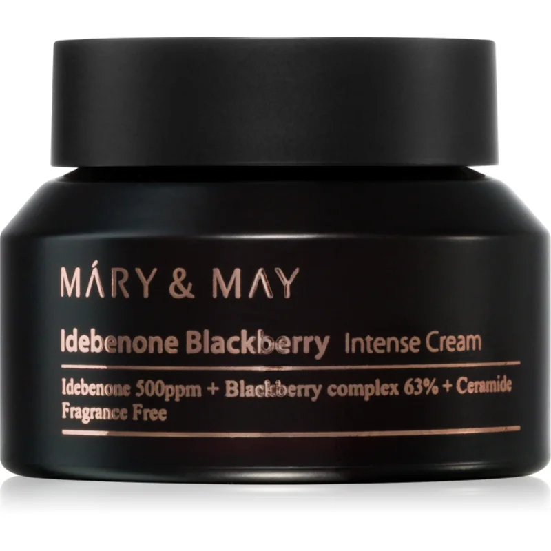 MARY & MAY Idebenone + Blackberry Complex Intensive Total Care Cream озаряващ хидратиращ крем с анти-бръчков ефект - Грижа за лице - Сравни цени от 1 магазин с безплатна доставка