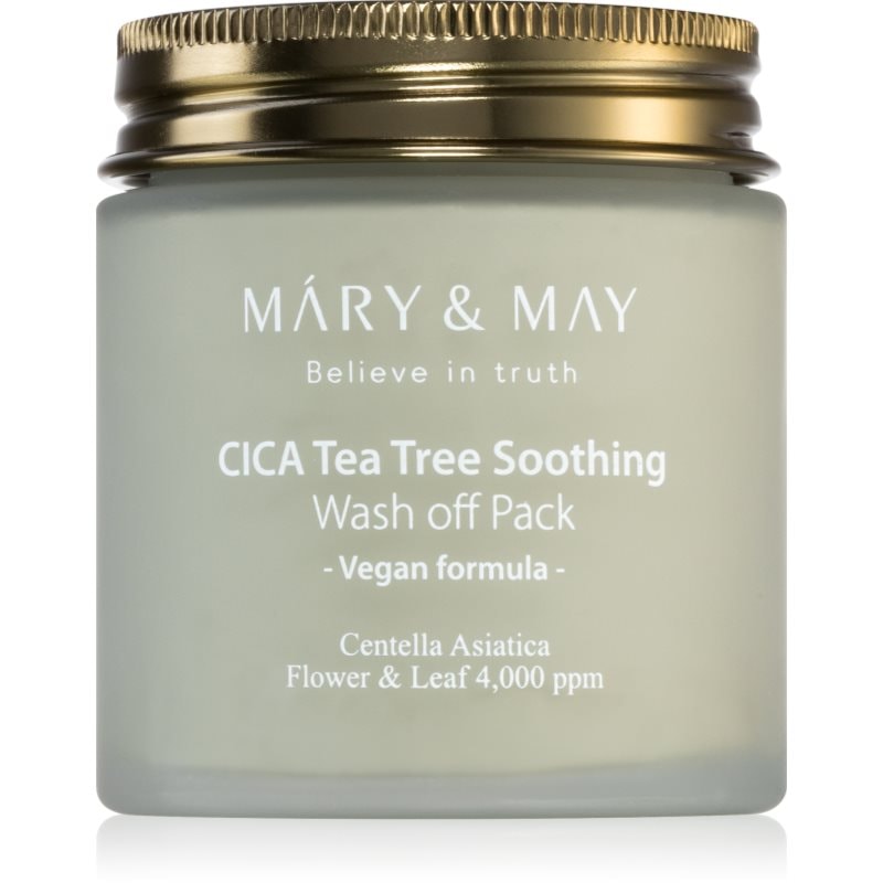 MARY & MAY Cica Tea Tree Soothing минерална почистваща маска с глина за успокояване на кожата - Грижа за лице - Сравни цени от 1 магазин с безплатна доставка