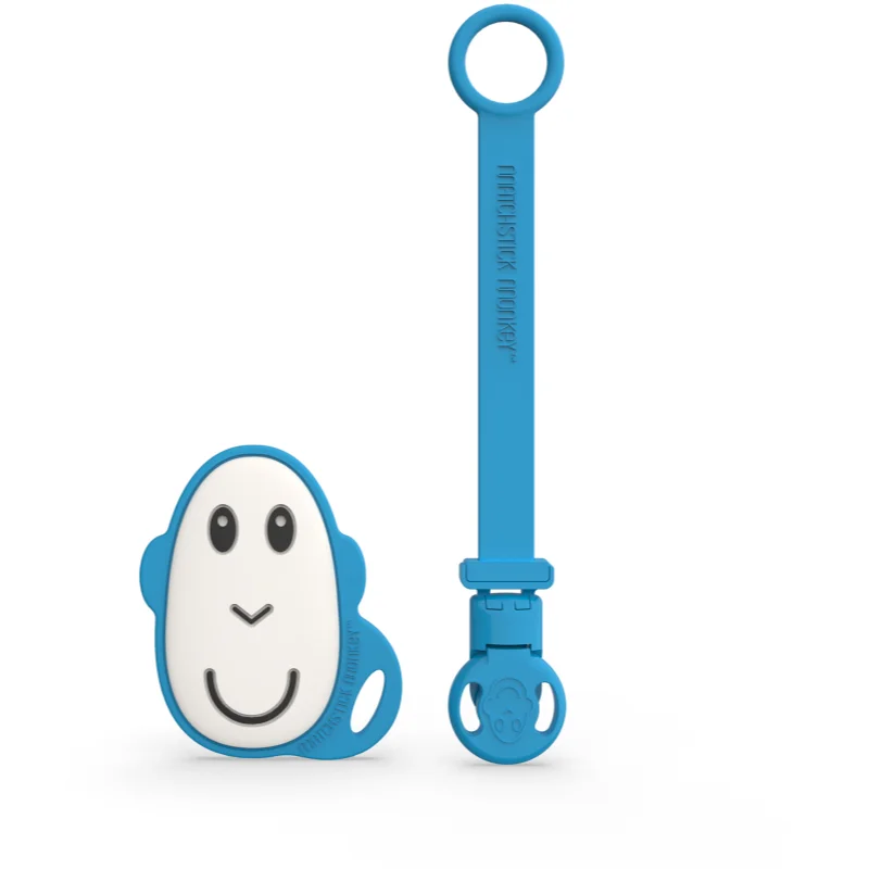 Matchstick Monkey Flat Face Teether & Soother Clip подаръчен комплект за деца Blue - За деца - Сравни цени от 1 магазин с безплатна доставка