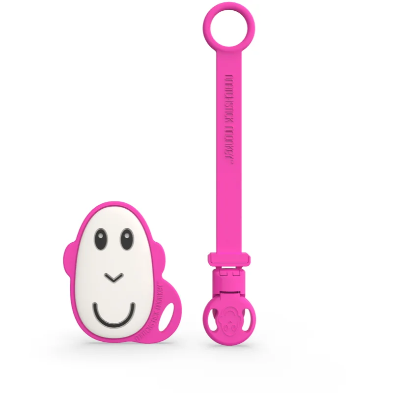 Matchstick Monkey Flat Face Teether & Soother Clip подаръчен комплект за деца Pink - За деца - Сравни цени от 1 магазин с безплатна доставка