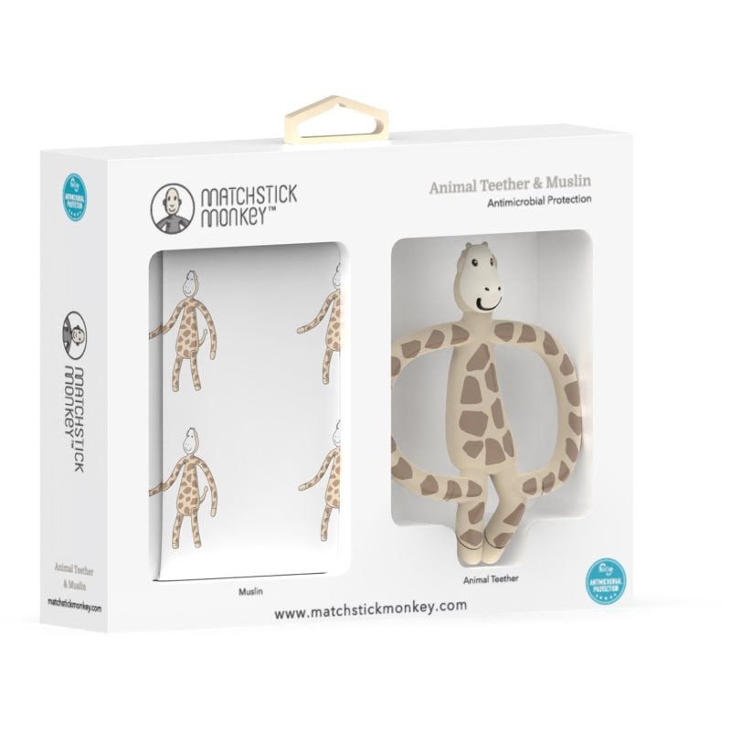 Matchstick Monkey Animal Teether & Muslin Giraffe подаръчен комплект за деца - За деца - Сравни цени от 1 магазин с безплатна доставка