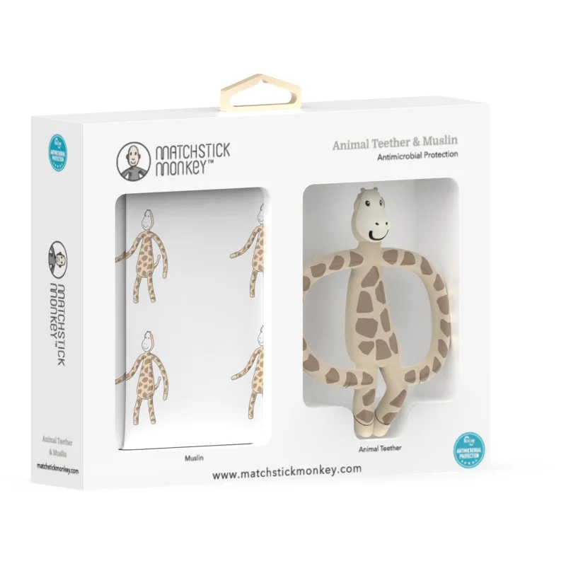 Matchstick Monkey Animal Teether & Muslin Giraffe подаръчен комплект за деца - За деца - Сравни цени от 1 магазин с безплатна доставка