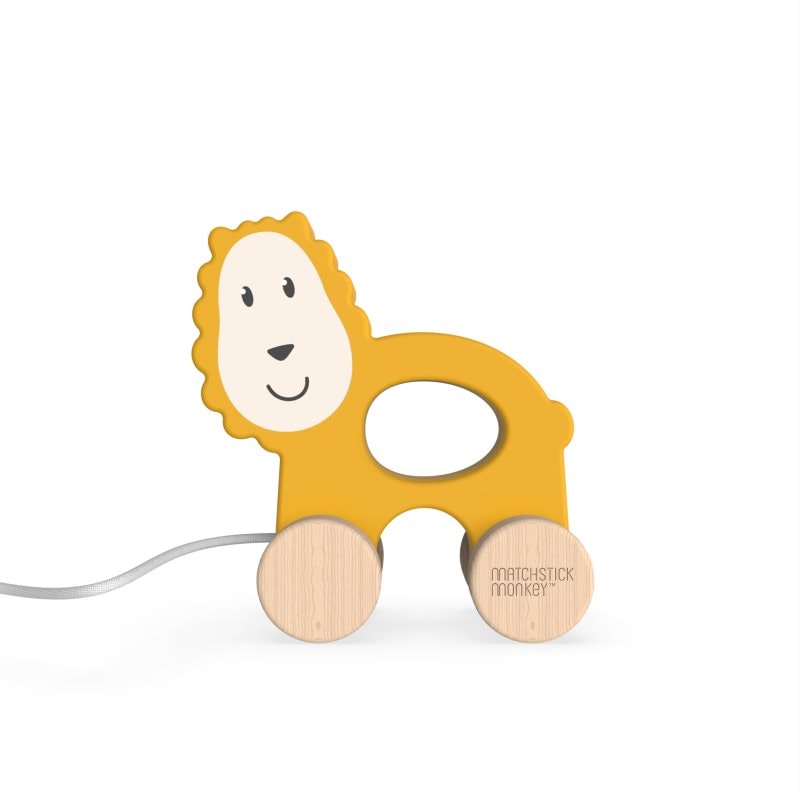 Matchstick Monkey Pull Along Animal люлееща се играчка Lion - За деца - Сравни цени от 1 магазин с безплатна доставка