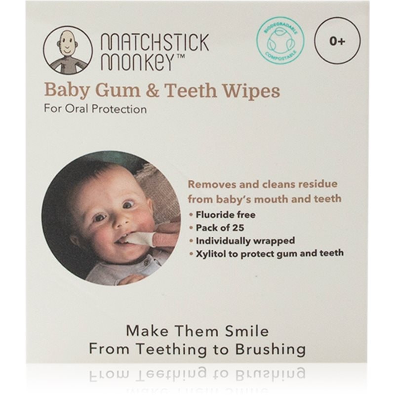 Matchstick Monkey Baby Gum & Teeth Wipes 0 m+ почистващи кърпички за зъби, език и венци - За деца - Сравни цени от 1 магазин с безплатна доставка