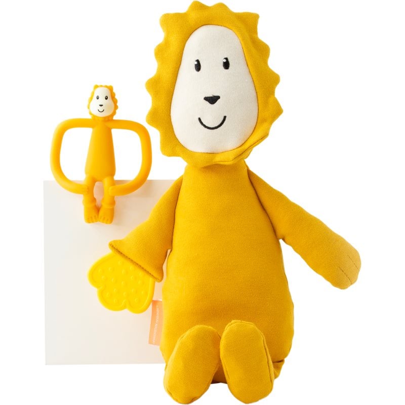 Matchstick Monkey Teething Gift Set 3m+ гризалка +играчка Lion