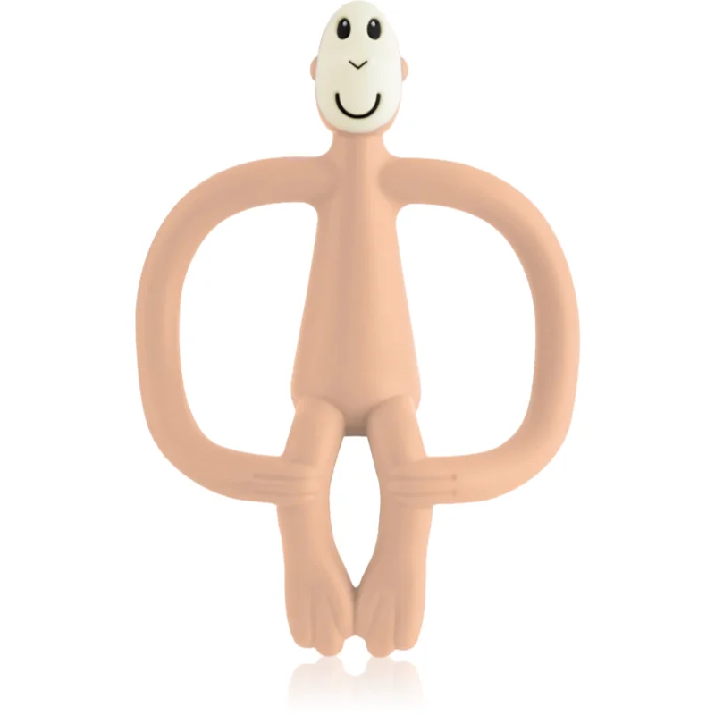 Matchstick Monkey Teething Toy and Gel Applicator гризалка с четка 2 в 1 Peach Salmon - За деца - Сравни цени от 1 магазин с безплатна доставка
