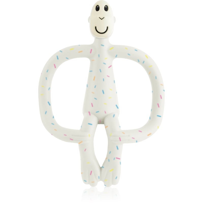Matchstick Monkey Teething Toy and Gel Applicator гризалка с четка 2 в 1 Confetti Cream - За деца - Сравни цени от 1 магазин с безплатна доставка