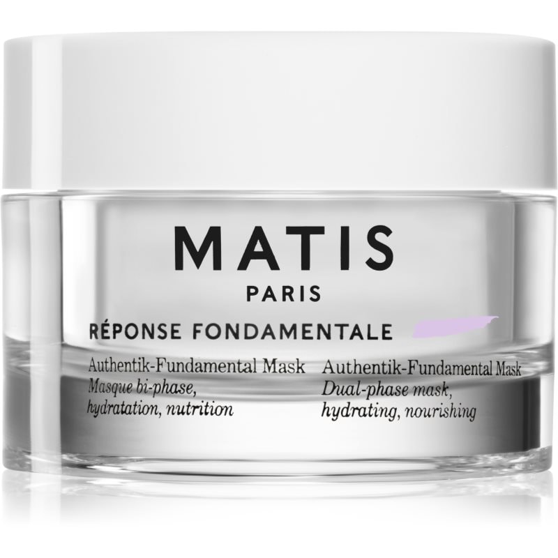 MATIS Paris Réponse Fondamentale Authentik-Fundamental Mask Детоксикираща и хидратираща маска за лице за двуфазно третиране на кожата на лицето - Грижа за лице - Сравни цени от 1 магазин с безплатна доставка
