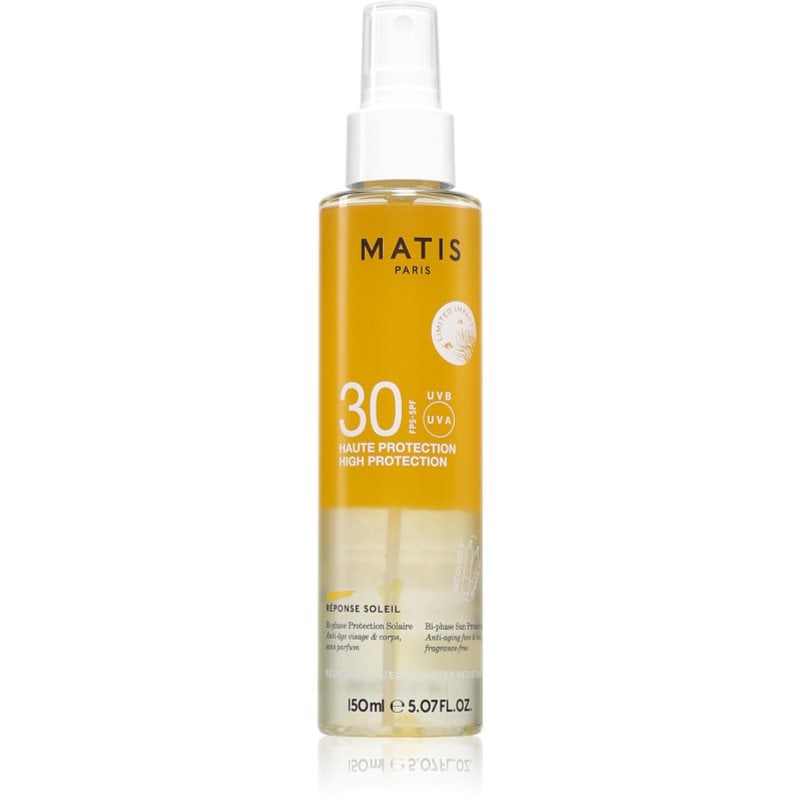 MATIS Paris Réponse Soleil Bi-phase Protection Solaire SPF30 сухо олио за тен SPF 30