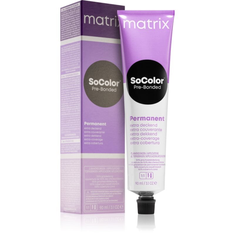 Matrix SoColor Pre-Bonded Extra Coverage перманентната боя за коса