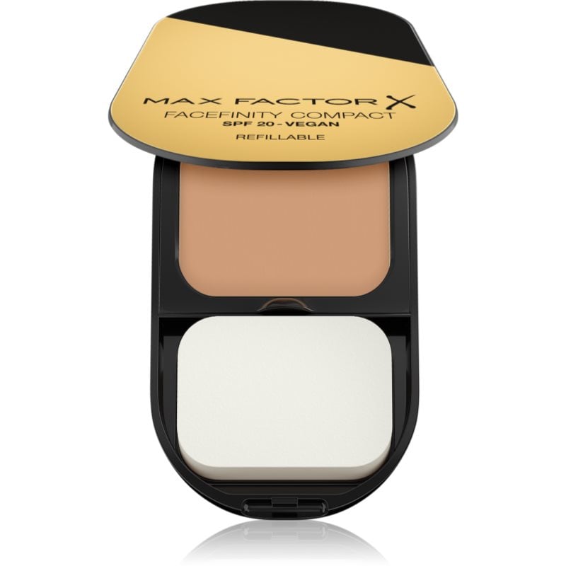 Max Factor Facefinity Refillable компактен матиращ фон дьо тен SPF 20 цвят 001 Porcelain 10 гр.