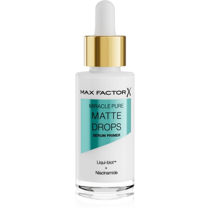 Max Factor Miracle Pure Matte Drops основа за изглаждане и матиране на лицето