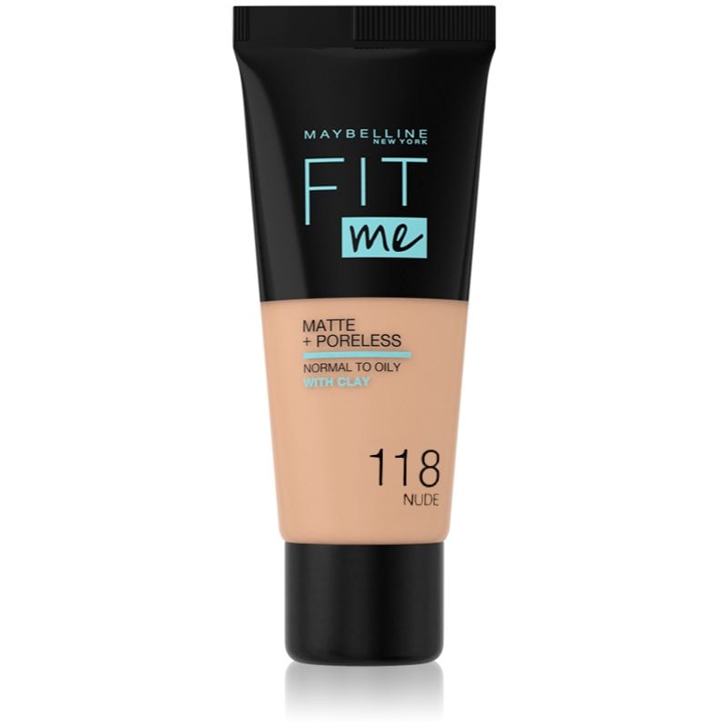 MAYBELLINE NEW YORK Fit Me! Matte+Poreless матиращ фон дьо тен за нормална към мазна кожа