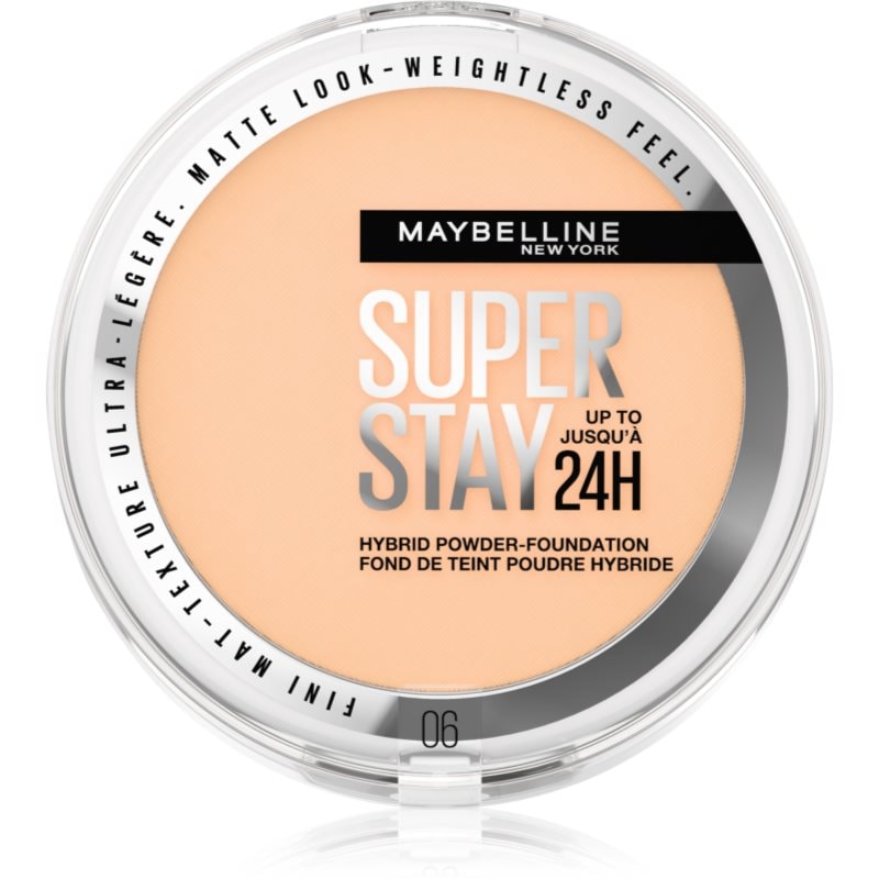 MAYBELLINE NEW YORK MAYBELLINE NEW YORK SuperStay 24H Hybrid Powder-Foundation компактна пудра за матиране - Унисекс парфюм 9мл - Сравни цени от 1 магазин с безплатна доставка