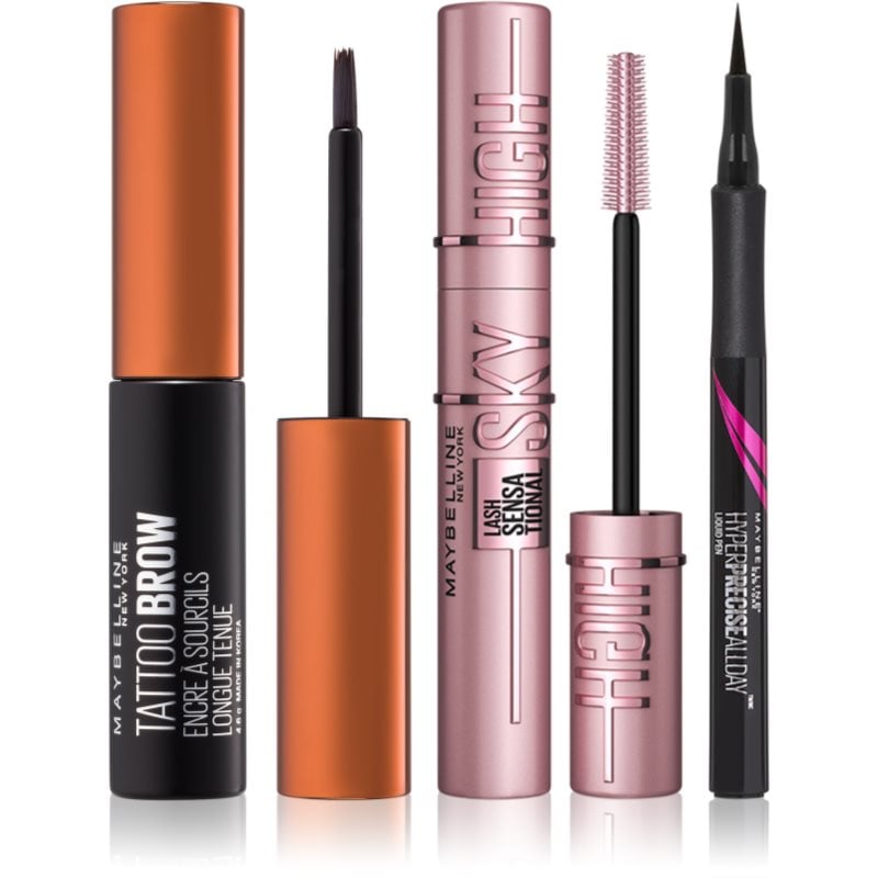 MAYBELLINE NEW YORK Make-Up Set комплект на изгодна цена за очи и вежди Medium Brown