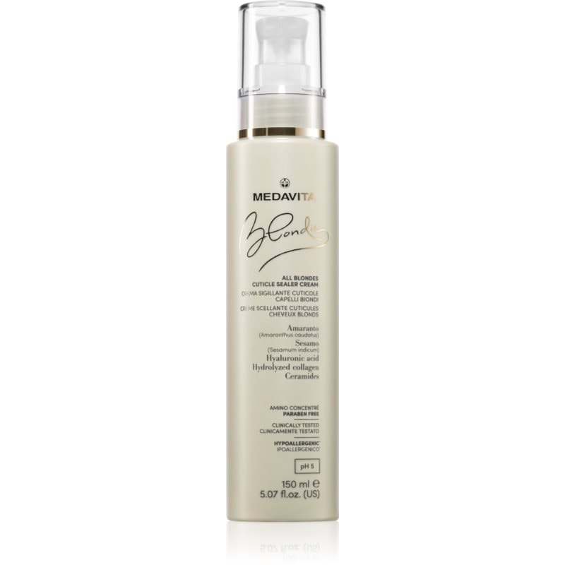 Medavita Blondie All Blondes крем за коса и скалп Cuticle Sealer Cream - Грижа за коса - Сравни цени от 1 магазин с безплатна доставка