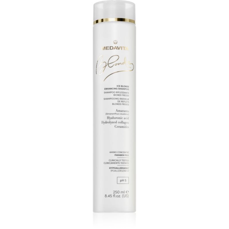 Medavita Blondie Ice Blonde Enhancing Shampoo шампоан за студени руси нюанси