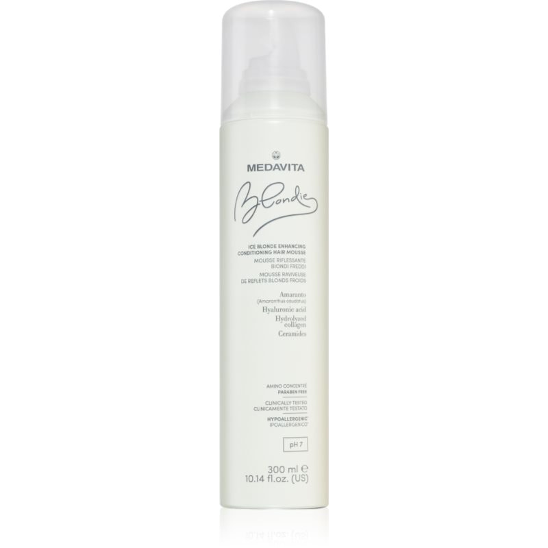 Medavita Blondie Ice Blonde Enhancing Conditioning Hair Mousse двуфазна пяна за руса коса - Грижа за коса - Сравни цени от 1 магазин с безплатна доставка