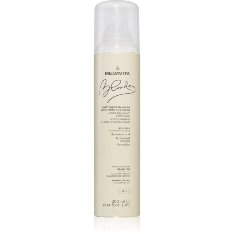 Medavita Blondie Sunset Blonde Enhancing Conditioning Hair Mouse балсам-пяна за топли руси нюанси на косата