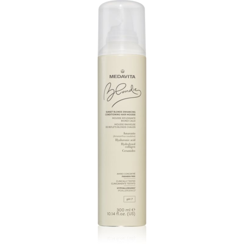 Medavita Blondie Sunset Blonde Enhancing Conditioning Hair Mouse балсам-пяна за топли руси нюанси на косата - Грижа за коса - Сравни цени от 1 магазин с безплатна доставка