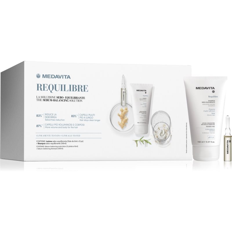 Medavita Requilibre Sebum-Balancing Set подаръчен комплект За коса - Комплект - Сравни цени от 1 магазин с безплатна доставка