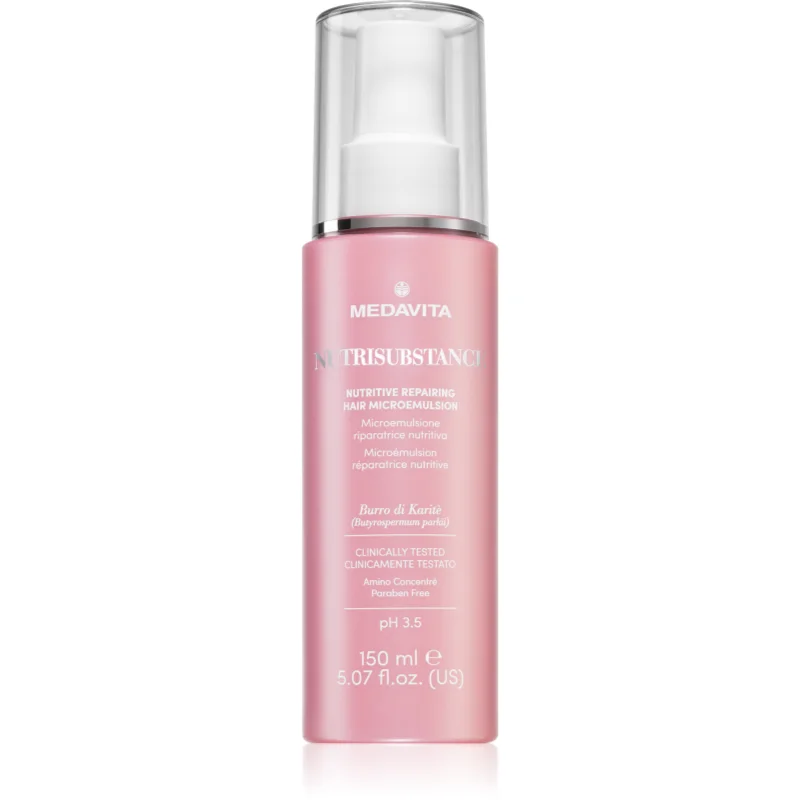 Medavita Nutrisubstance Nutritive Repairing Hair Microemulsion подхранваща емулсия с регенериращ ефект - Грижа за коса - Сравни цени от 1 магазин с безплатна доставка