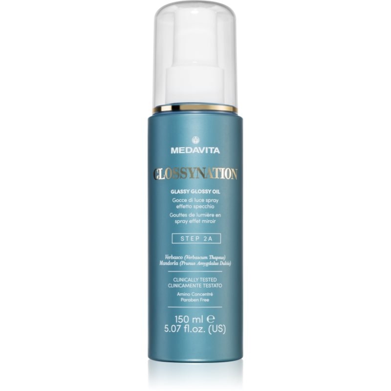 Medavita Glossynation Glassy Glossy Oil спрей за блясък и мекота на косата - Грижа за коса - Сравни цени от 1 магазин с безплатна доставка